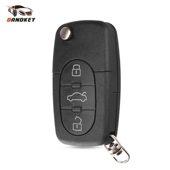 Dandkey Kõrge Kvaliteedi Flip Key Puhul Auto Remote Key Shell Audi TT A4 A6 A8 Quattro 3 Nööpi Fob Juhul CR1620 key shell