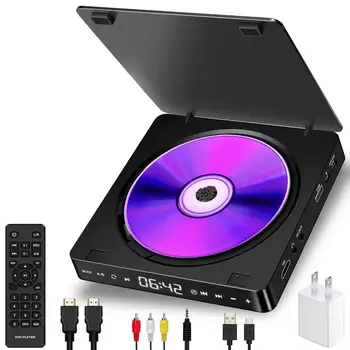 Kodus DVD/VCD HD Video Mängija Kaasaskantav CD Mängija, Multifunktsionaalne Mängija 1080P Mini Anti-Skip DVD-Mängija Koos puldiga