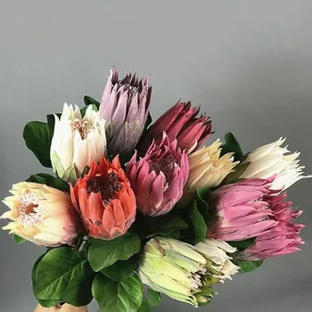 Pruudi Pulmas Kimp Lill DIY Flower Arrangement Võltsitud Keiser Lilled Valged Kodu Poole Pulmad Tabelis Teenetemärgi