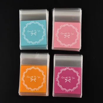 100tk/OPP kott Plastikust Pakendis Kott Armas Bow projekt Kook Kingitus Candy Pack Paber Küpsised Suupiste küpsetada Pakett isekleepuvad