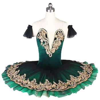Laste roheline professionaalne ballet tutu seelik Tutu Kleit etapp kleit swan lake naiste etapi näita Kostüüm