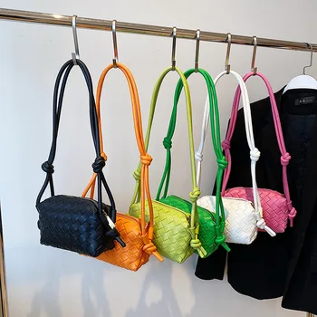 Mood ja lihtne candy värvi käsitsi kootud naiste kott 2022 suvel uus õla messenger bag sac peamine femme bolsos mujer