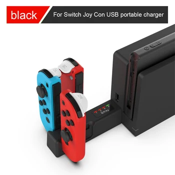 Kaasaskantav Mini-USB-Hub Juhtmeta Laadija 4 in 1 Laadimine tugijaama Omanik Nintendo Lüliti Joycon NS Töötleja Tarvikud