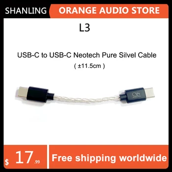 SHANLING L3 USB-C USB-C Neotech Puhas Silvel Kaabel Audio Read UA3/UA5