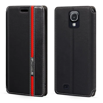 Samsung Galaxy S4 i9500 Juhul Mood Mitmevärviline Magnetilise Sulgemise Nahast Flip Case Cover Kaardi Omanik 5.0 tolli
