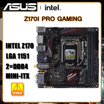 1151 Intel Z170 Mini-ITX Jaoks Celeron G3930 cpu, Emaplaadi ASUS Z170I PRO GAMING Emaplaadi 1151 DDR4 32GB PCI-E 3.0 M. 2 USB3.1