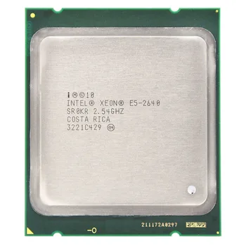 Intel Xeon E5-2640 E5 2640 Kuus Põhilisi 15M Cache/2.5/GHz/8.00 GT/s 95W LGA 2011 Sandy Bridge-EP NAGU 2650 2660 CPU Tasuta Shipping