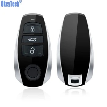 OkeyTech Smart Remote Keyless Entry Auto Võti Kest VW Volkswagen Touareg 2011-2014 3 Nööpi Fob Tühi Lihvimata Tera Juhul Katta