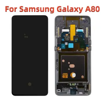 Algne AMOLED Ekraan, Samsung Galaxy A80 A805F LCD Raami Samsung A90 A905F Ekraan Puutetundlik Paneel Assamblee