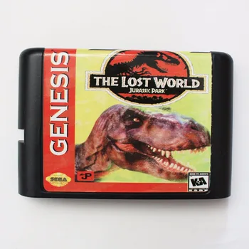 The Lost World Jurassic Park 16 bit MD Mäng Kaardi Jaoks Sega Mega Drive Jaoks Genesis