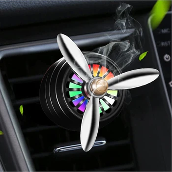 Mini LED Auto Lõhn õhuvärskendaja Konditsioneerimine Sulamist Auto Vent Outlet Parfüümi Clip Värske Aroomi, Auto Kaunistamiseks Valgust