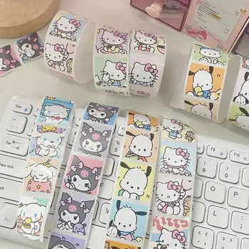 Sanrio Kleebised kuromi Cinnamoroll Hello Kitty Pachacco 1roll barrel Armas Kleebis Pack Mänguasjad Tüdrukute Sülearvuti Naha Kawaii Anime