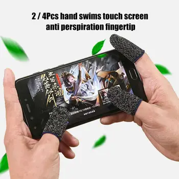Puutetundlik Ekraan, Sõrmejälje Varrukad 2/4tk Screen Protector Sõrme Varruka Helendav Varruka Touch Ekraani Sõrmega Kindad Mobiilsete Hasartmängude
