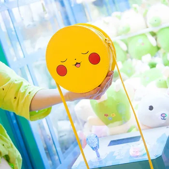 Pikachu Tüdrukute Armas Pehme Pu Crossbody Ring Ladustamise Kott Pokémon Õpilane Kawaii Mood Isiksuse Naiste õlakott Mänguasi