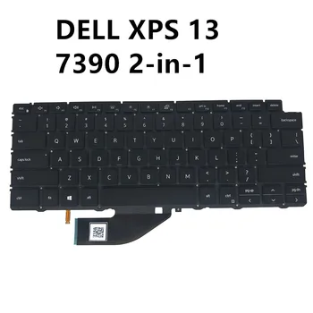USA klaviatuur Dell XPS 13 7390 2-in-1 inglise Keel must backlight 04J7RW NSK-ET0BC PK132C91A00 4J7RW originaal