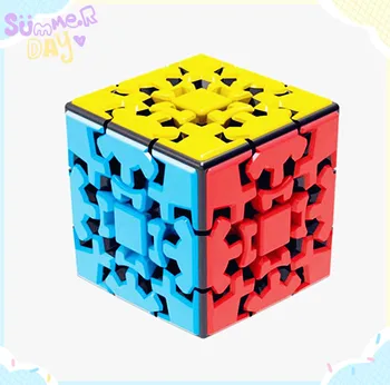 Magic Cube Puzzle Ebaregulaarne Mehaaniline Käik Cube Varase Õppe Pusle Montessori Haridus Playset puhul Koolieelse Hariduse