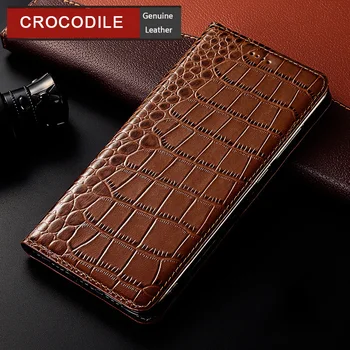 Krokodill Ehtne Nahk Case For Samsung Galaxy S6 S7 serv S8 S9 S10 S20 S21 Plus Märkus 8 9 10 20 Pro Ultra luuk
