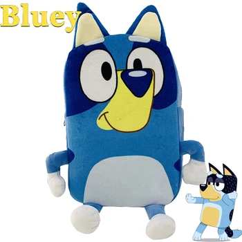 Kawaii Bluey Seljakotid Creative 3D Cartoon Täidisega Palus Home Decor Sinine Koer Plushies Kott Moe Lasteaia Lapsed Koolikotti