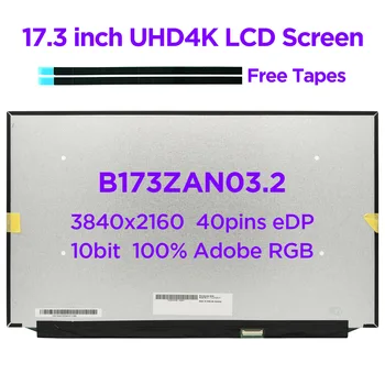 17.3 inch IPS Sülearvuti LCD-Ekraani B173ZAN03.2 DELL Alienware 51M UHD4K 3840x2160 100% Adobe RGB LED Display Panel 40 sõrmed eDP