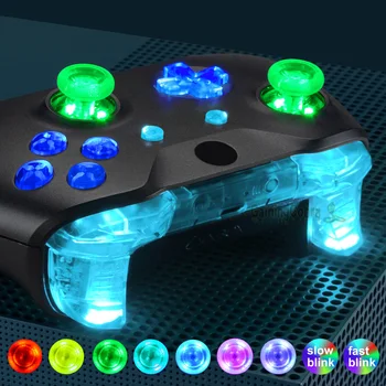 eXtremeRate Multi-Värvid Luminated Kaitserauad Vallandab Dpad Thumbsticks DTFS (DTF 2.0 ) LED Kit for Xbox Üks S / X Töötleja