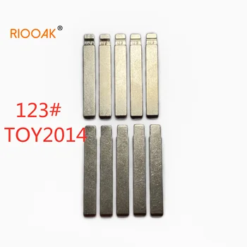 RIOOAK 10 tk/palju #123 lishi TOY2014 Metallist Tühjaks Lihvimata Klapp KD VVDI Remote Key Tera TOYOTA Uusi Mudeleid, COROLLA LEVIN