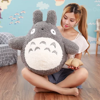 30-70cm kawaii Totoro Palus Mänguasjad Jaapani stiilis Studio Ghibli Anime Kassi topis Pikk Mu Naaber Padi Lapsed Nukk
